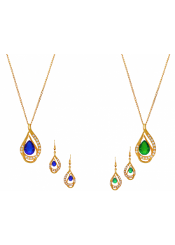 Dong Gurami 2 Pices 22K Gold Plated Necklace Set, DG117